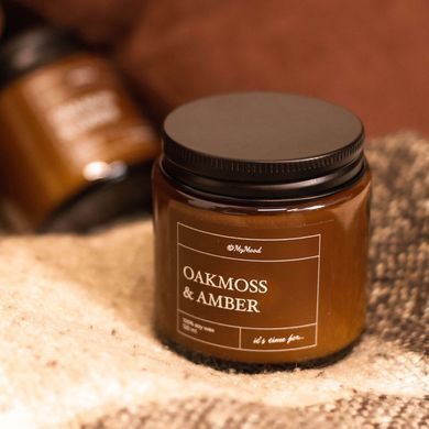 Соєва свічка &ldquo;Oakmoss and amber&rdquo; (дубовий мох та бурштин)
