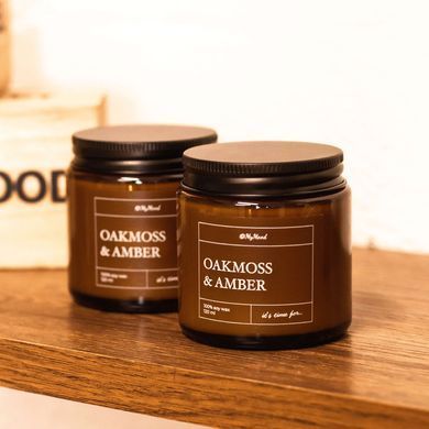 Соєва свічка &ldquo;Oakmoss and amber&rdquo; (дубовий мох та бурштин)