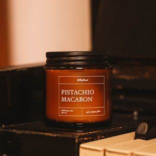 Соєва свічка &ldquo;Pistachio macaron&rdquo; (фісташковий макарон)