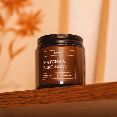 Соевая свеча &laquo;Matcha and bergamot&raquo; (матча и бергамот)